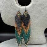 Myrtilus Lampwork Drop Earrings