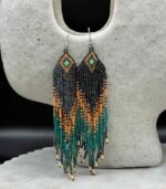 Myrtilus Lampwork Drop Earrings
