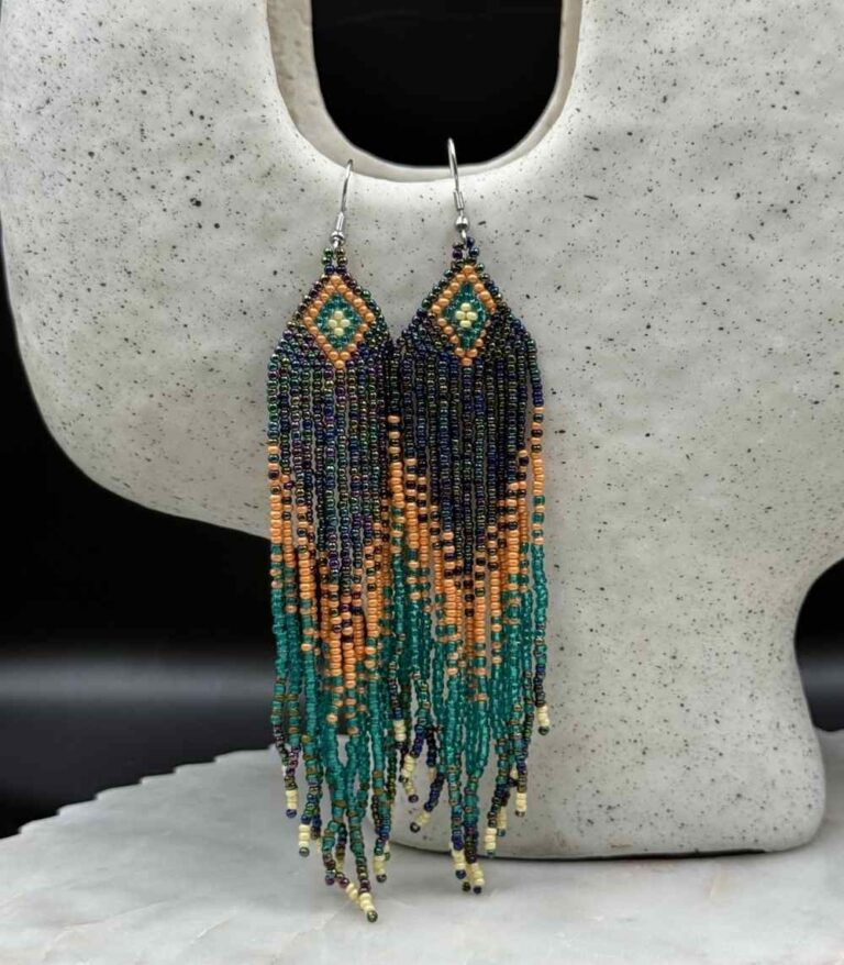 Myrtilus Lampwork Drop Earrings