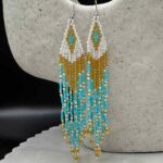 Myrtilus Lampwork Drop Earrings