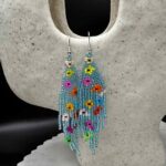 Myrtilus Lampwork Drop Earrings