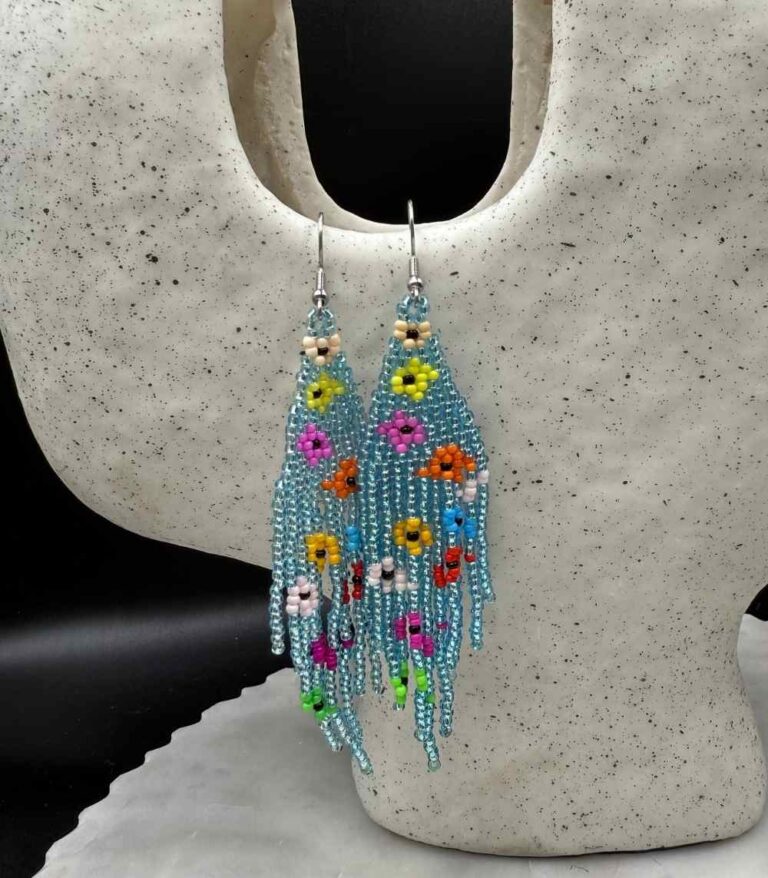 Myrtilus Lampwork Drop Earrings