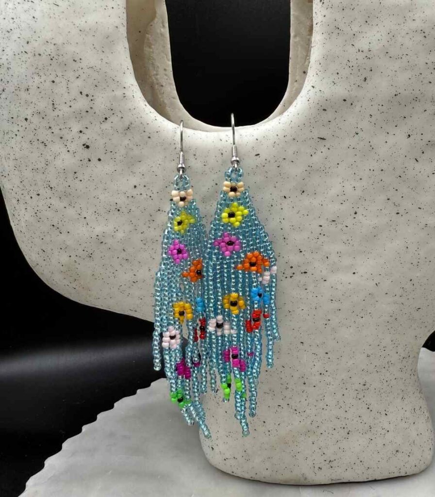 Myrtilus Lampwork Drop Earrings