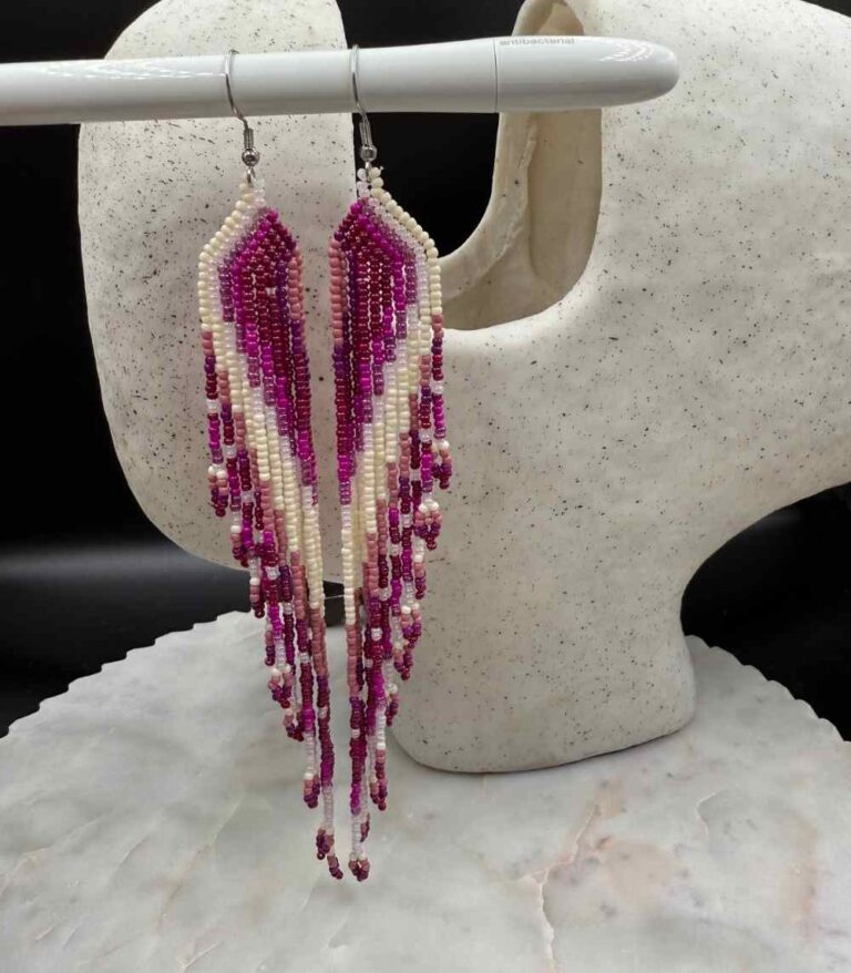 Myrtilus Lampwork Drop Earrings