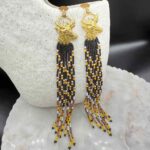 Myrtilus Lampwork Drop Earrings