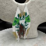 Myrtilus Lampwork Drop Earrings