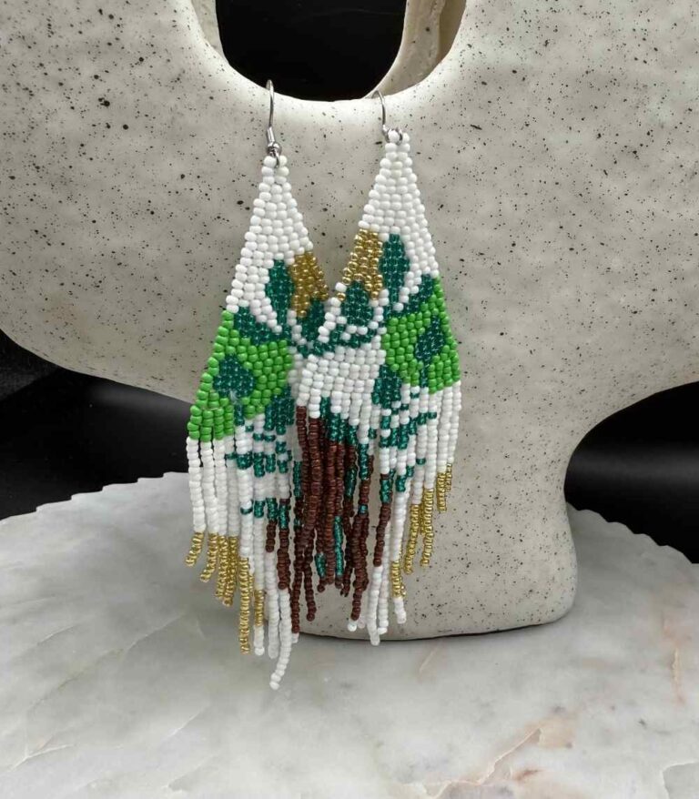 Myrtilus Lampwork Drop Earrings