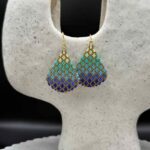 Myrtilus Lampwork Drop Earrings