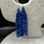 Myrtilus Lampwork Drop Earrings