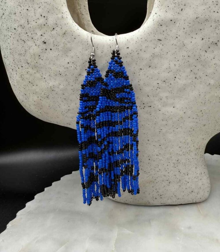 Myrtilus Lampwork Drop Earrings