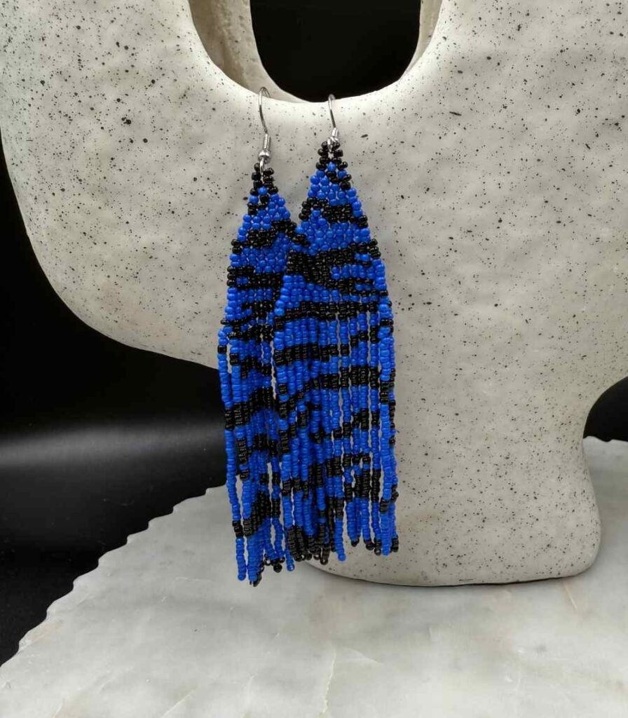 Myrtilus Lampwork Drop Earrings