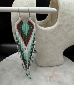 Myrtilus Lampwork Drop Earrings