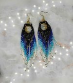 Myrtilus Lampwork Drop Earrings