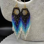 Myrtilus Lampwork Drop Earrings