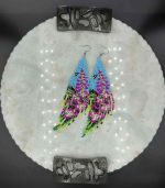 Myrtilus Lampwork Drop Earrings