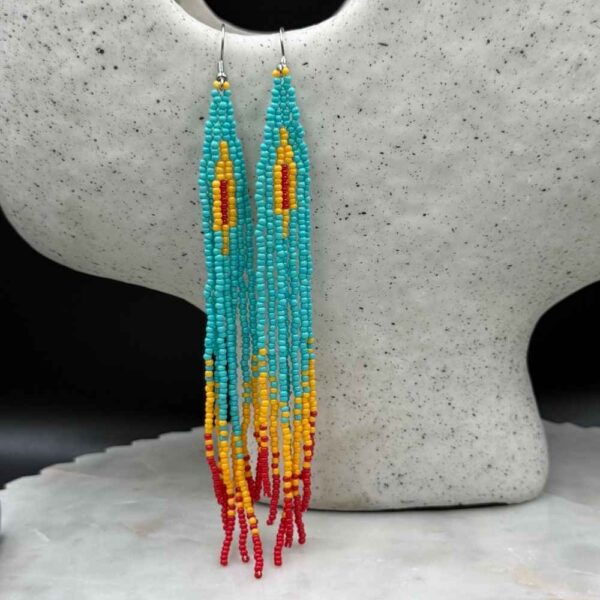 Myrtilus Lampwork Drop Earrings