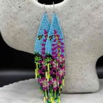 Myrtilus Lampwork Drop Earrings