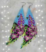 Myrtilus Lampwork Drop Earrings