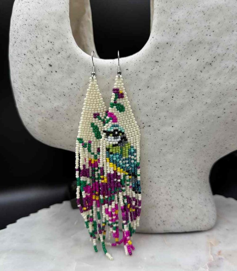 Myrtilus Lampwork Drop Earrings