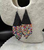 Myrtilus Lampwork Drop Earrings