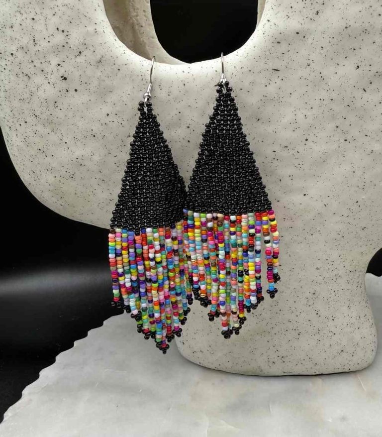 Myrtilus Lampwork Drop Earrings