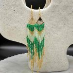 Myrtilus Lampwork Drop Earrings