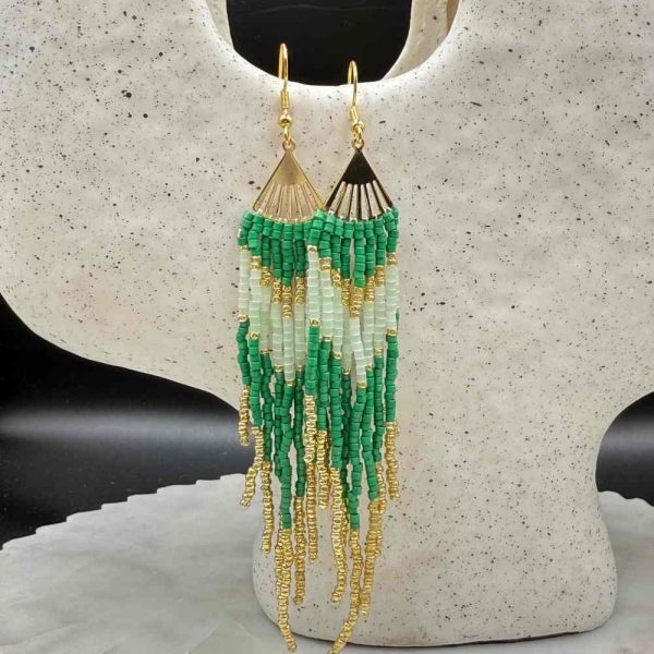 Myrtilus Lampwork Drop Earrings