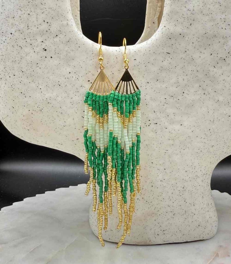 Myrtilus Lampwork Drop Earrings