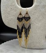 Myrtilus Lampwork Drop Earrings