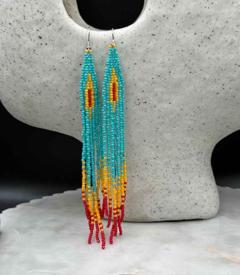 Myrtilus Lampwork Drop Earrings