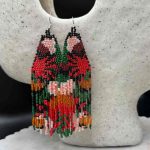 Myrtilus Lampwork Drop Earrings