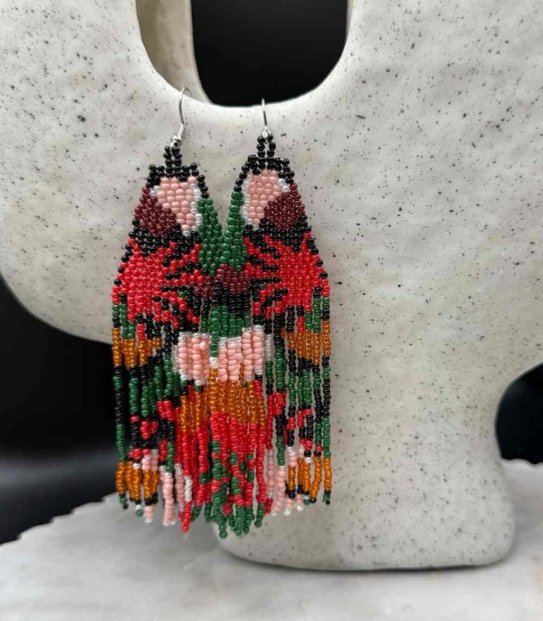 Myrtilus Lampwork Drop Earrings