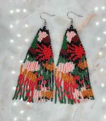 Myrtilus Lampwork Drop Earrings
