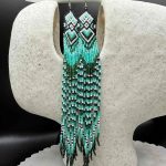 Myrtilus Lampwork Drop Earrings