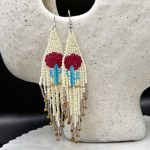 Myrtilus Lampwork Drop Earrings