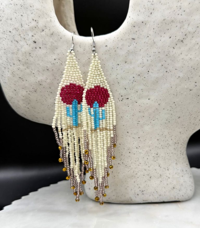 Myrtilus Lampwork Drop Earrings