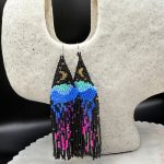 Myrtilus Lampwork Drop Earrings