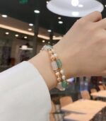 Myrtilus Pearl & Crystal Bracelet – Handmade Healing Jewelry