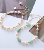 Myrtilus Pearl & Crystal Bracelet – Handmade Healing Jewelry