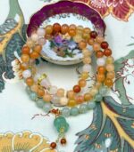 Myrtilus Red Agate & Green Aventurine Wrap Bracelet