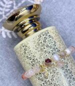 Myrtilus Red Gum Flower Beaded Bracelet – Handmade Crystal Charm Jewelry