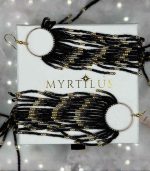 Myrtilus Lampwork Drop Earrings