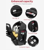 OZUKO 9386 Outdoor Travel Backpack with Cooler Compartment
