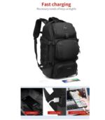 OZUKO 9386 Outdoor Travel Backpack with Cooler Compartment