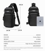 OZUKO 9680 Tactical Style EDC Sling Bag for Men