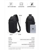 Ozuko 9729 Men’s Water-Resistant Crossbody Shoulder Bag