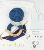 Myrtilus Crochet Penguin Teether – Handmade in Cotton