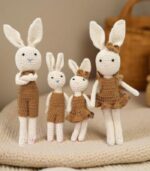 Myrtilus Crochet Bunny Family Set – Handmade in Cotton