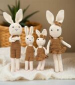 Myrtilus Crochet Bunny Family Set – Handmade in Cotton