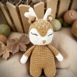 Myrtilus Crochet Deer Plush Toy – Handmade in Cotton